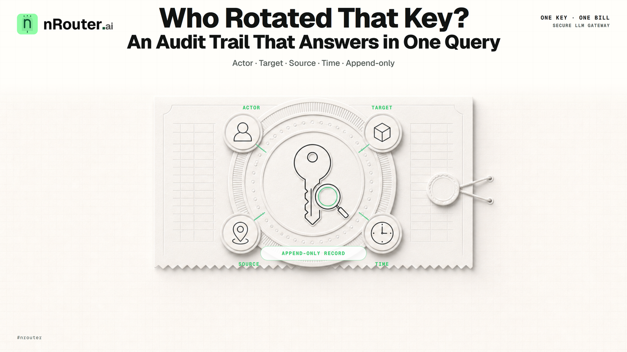 Who Rotated That Key? An Audit Trail That Answers in One Query