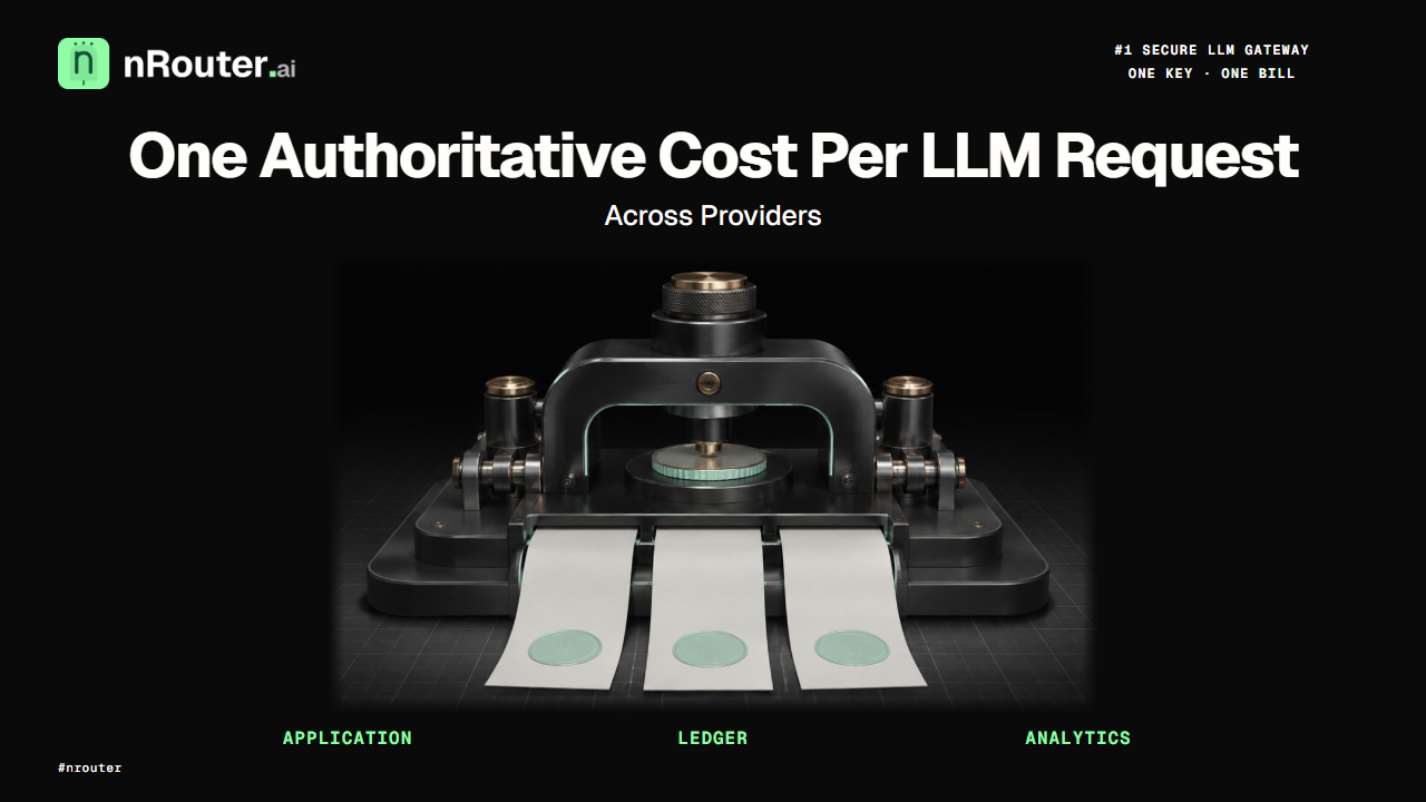 One Authoritative Cost Per LLM Request, Across Providers