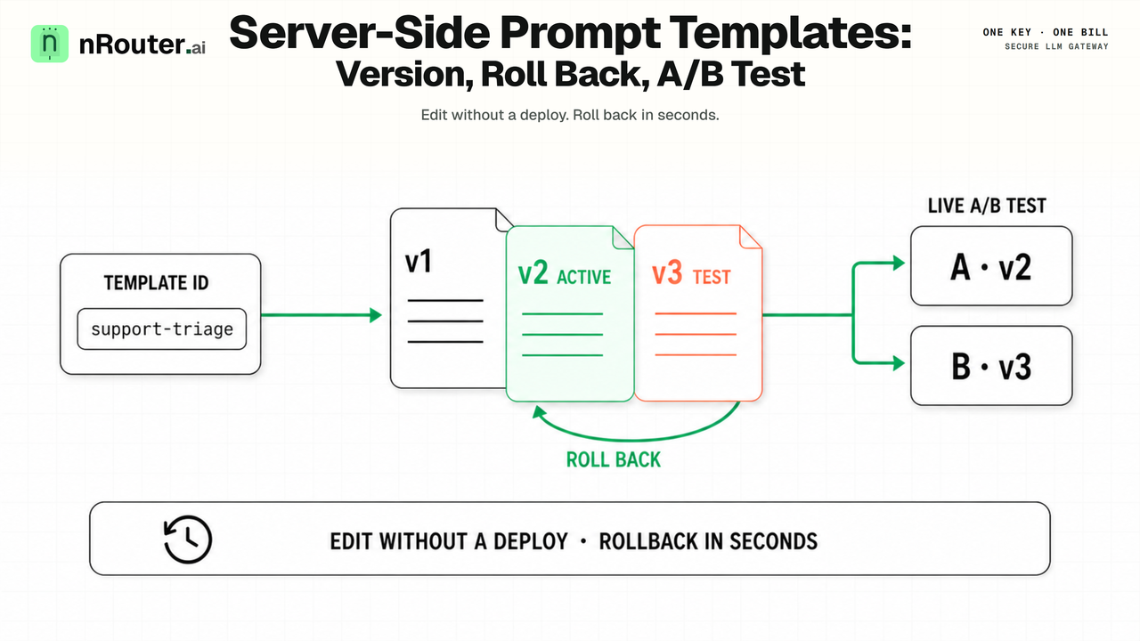 Server-Side Prompt Templates: Version, Roll Back, A/B Test