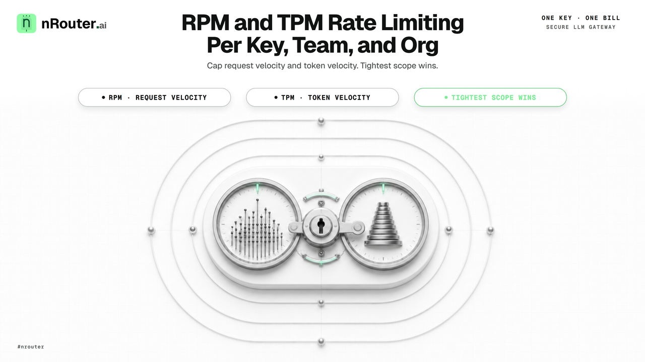 RPM and TPM Rate Limiting Per Key, Team, and Org