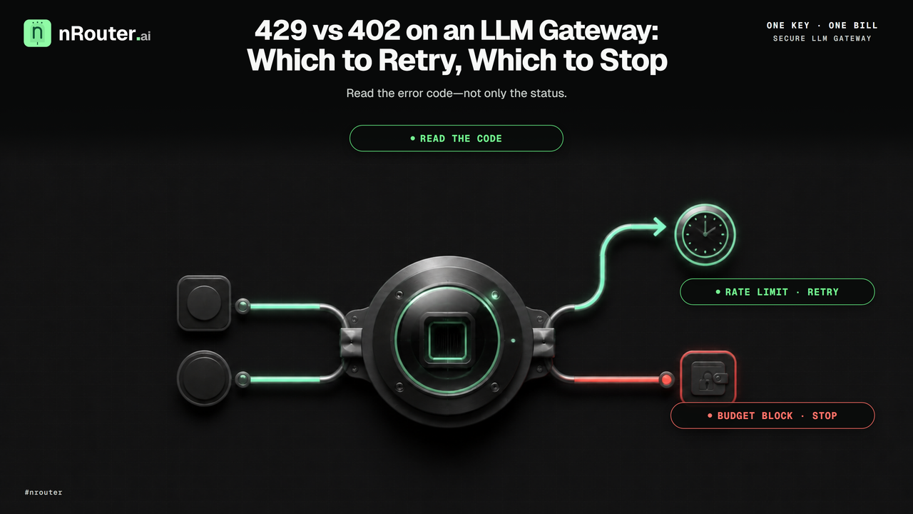429 vs 402 on an LLM Gateway: Which to Retry, Which to Stop