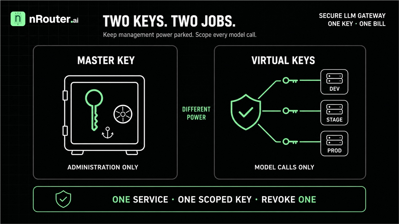 Virtual Keys vs Master Key: Scoping a Key Per Job
