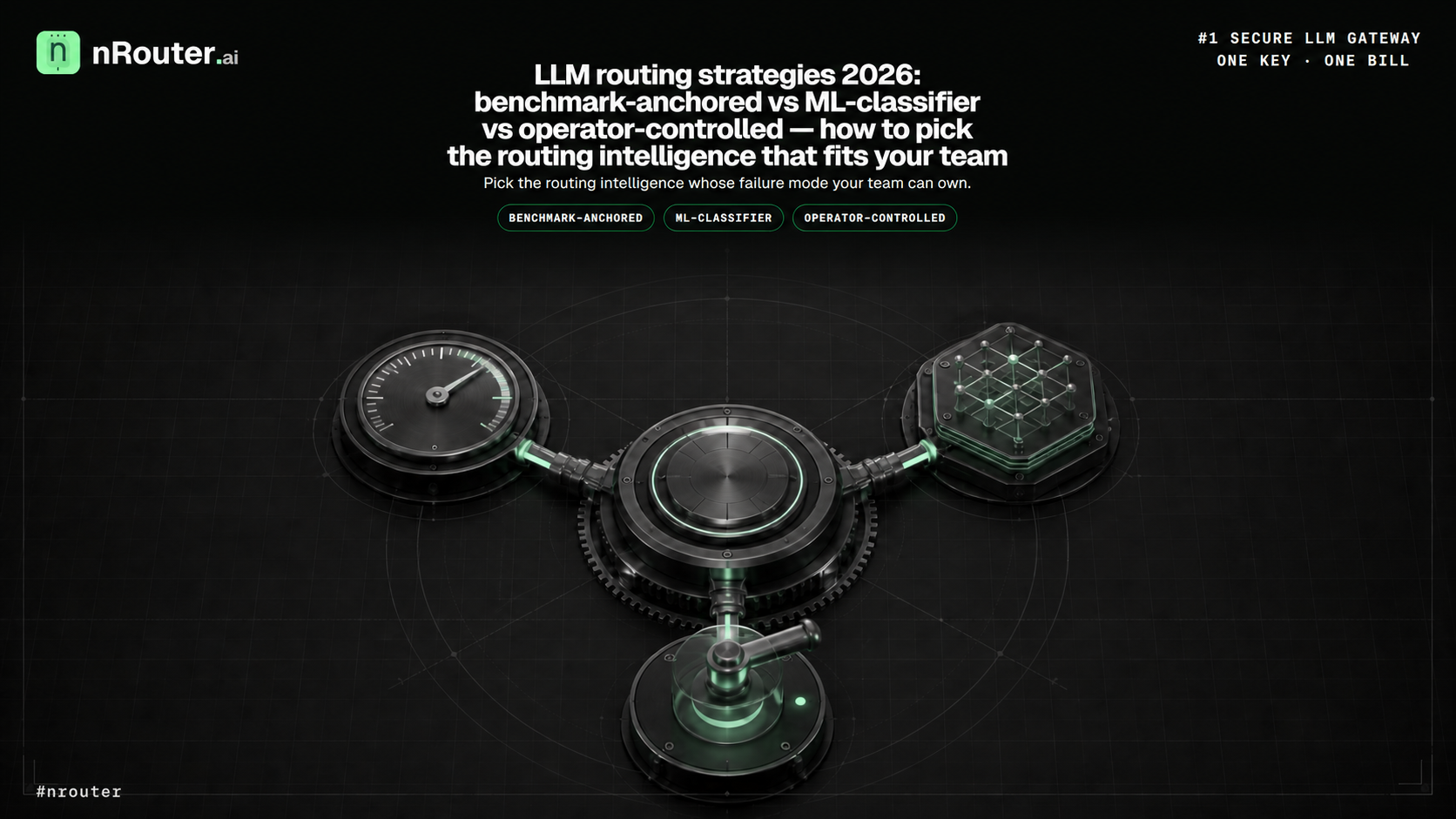 LLM routing strategies 2026: benchmark-anchored vs ML-classifier vs operator-controlled — how to pick the routing intelligence that fits your team