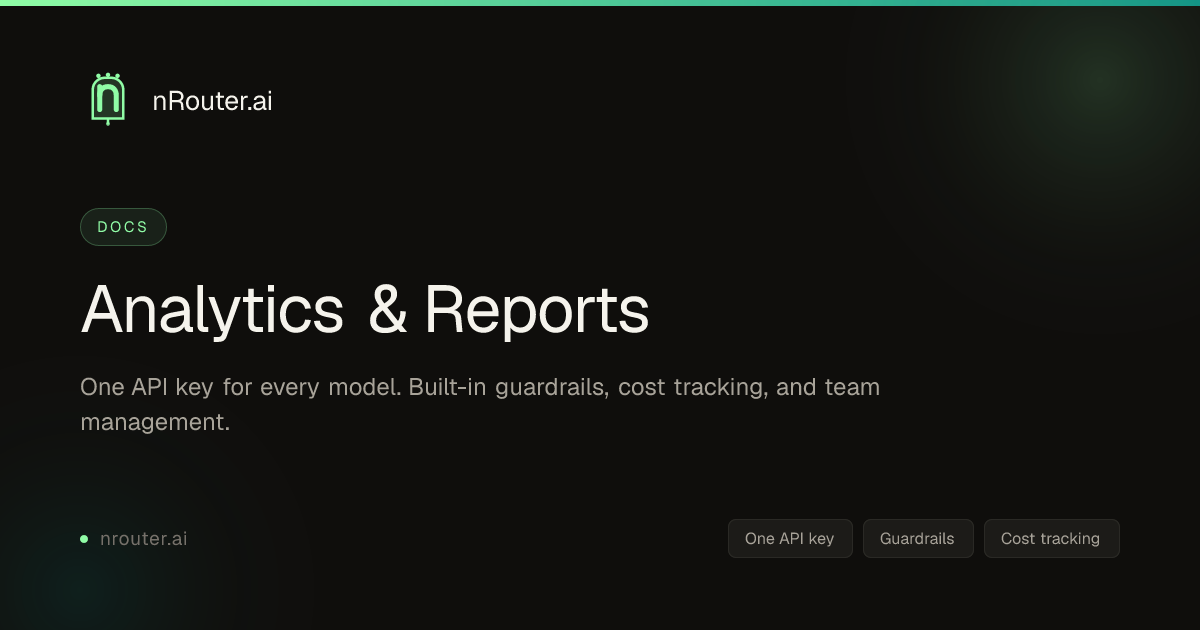 Analytics & Reports | nRouter