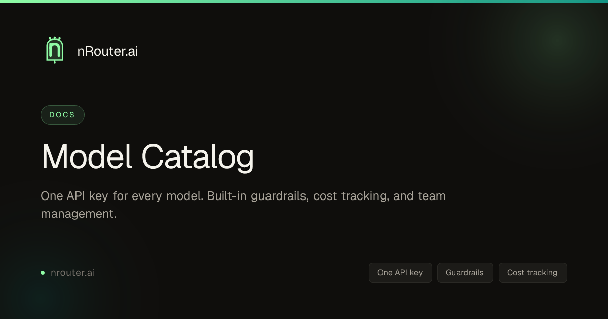 Model Catalog | nRouter
